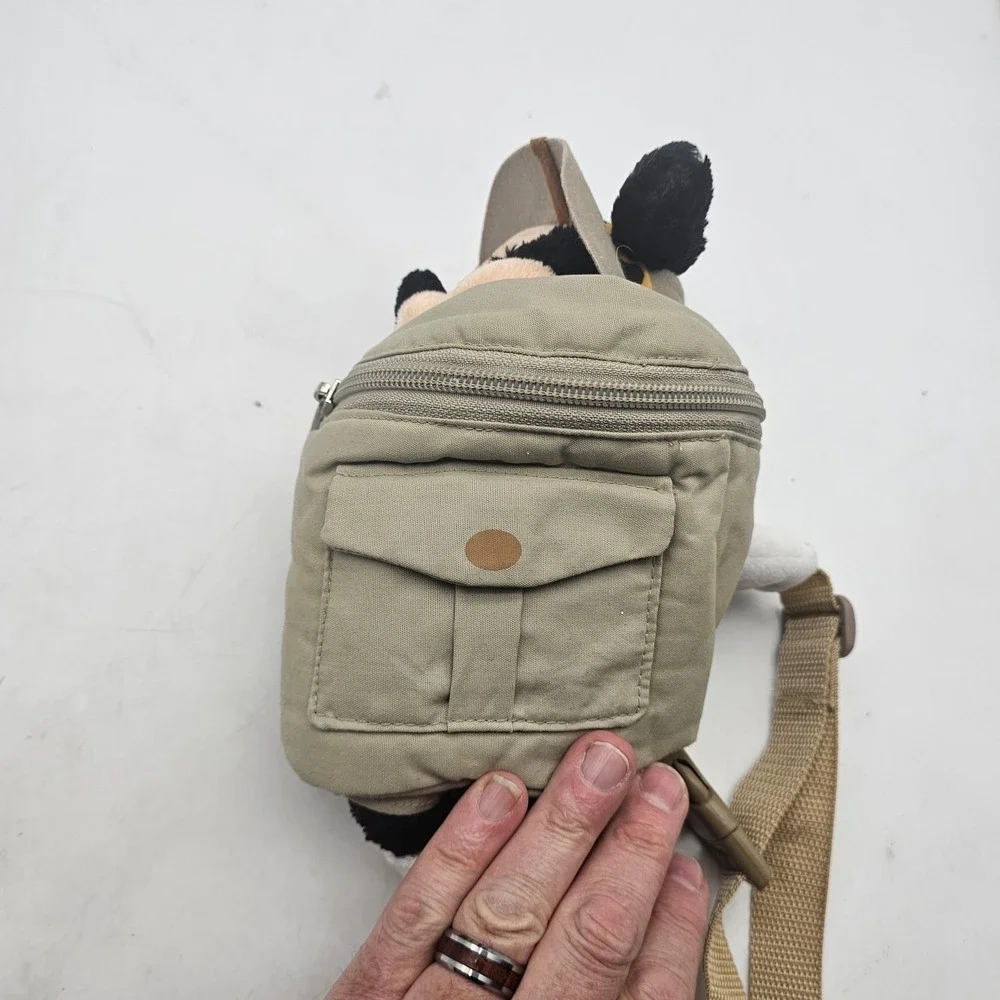 Disney Minnie Mouse Safari Waist Pack Khaki Tan Fanny Pack Belt Bag Plush Kids